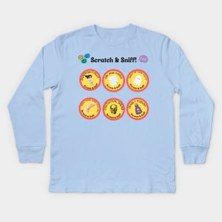 Disappointing Scratch and Sniff Stickers Kids Long Sleeve T-Shirt